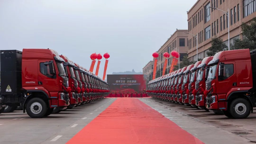 乘龙新能源再获肯定，乘龙H5换电牵引批量交付广西盛隆